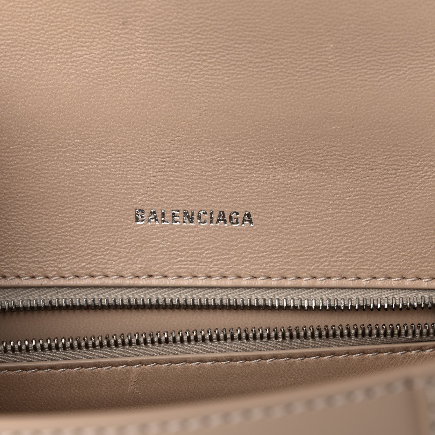 Balenciaga Shiny Box Calfskin Small Hourglass Top Handle Bag Light Beige 7 of 15