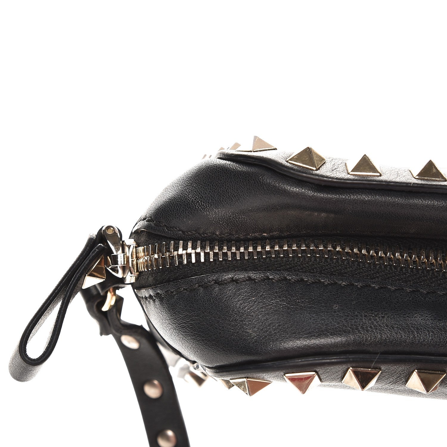 Valentino Garavani Calfskin Rockstud Camera Crossbody Bag Black 7 of 7