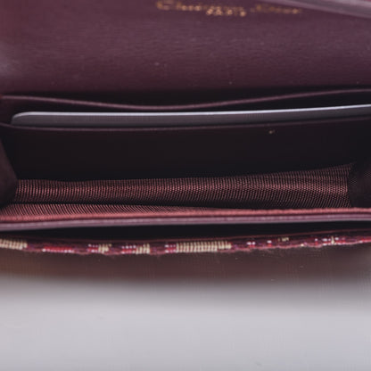 Christian Dior Oblique Saddle Card Holder Bordeaux 5 of 7