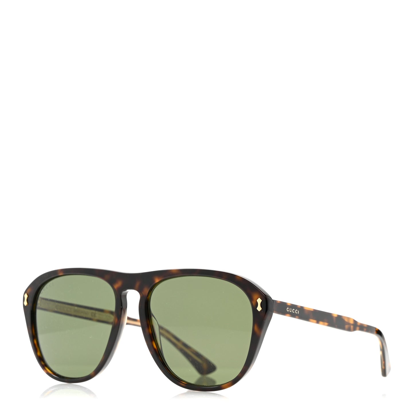 Acetate Aviator Sunglasses GG0128S Tortoise