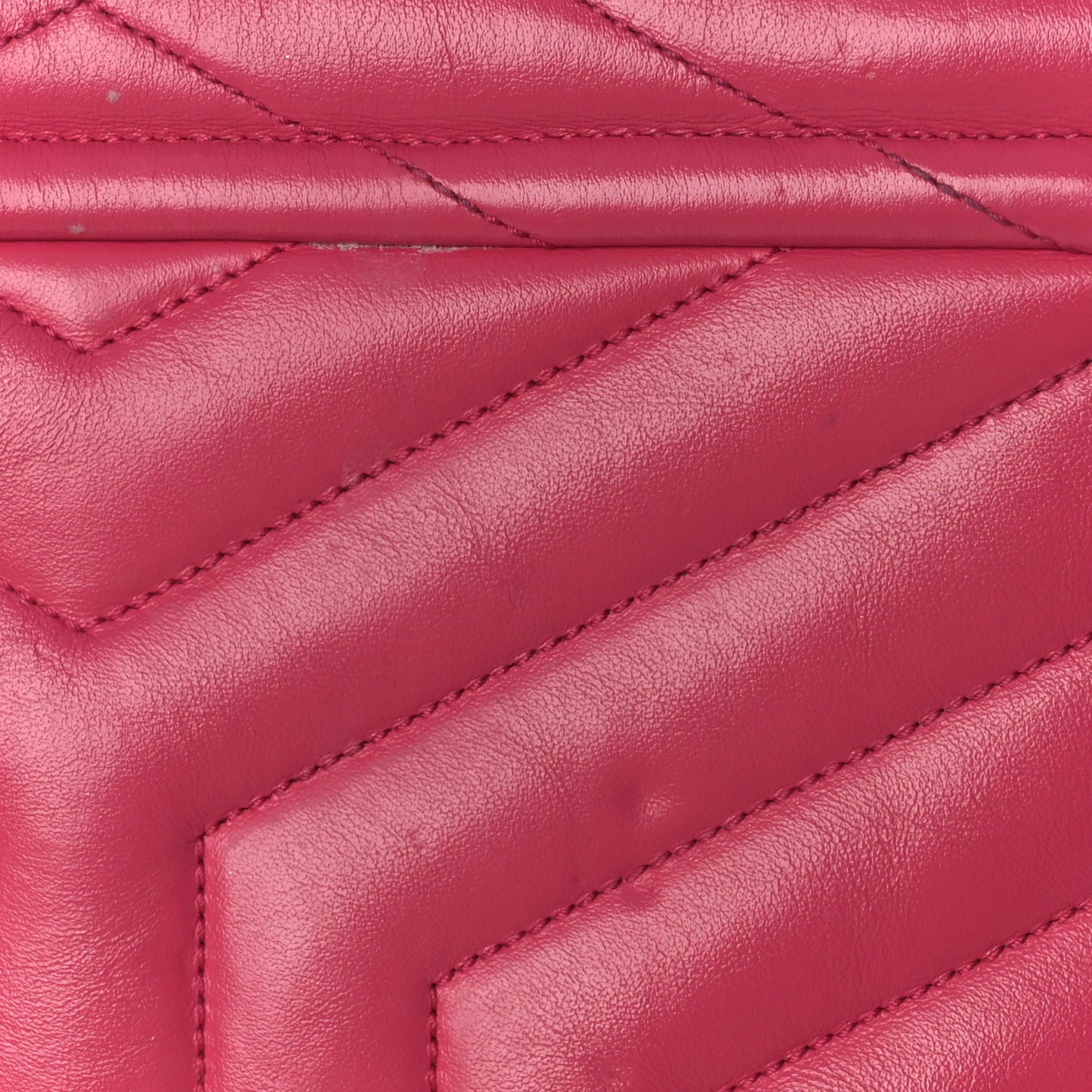 Calfskin Y Quilted Monogram Small Loulou Chain Satchel Fresh Fuchsia