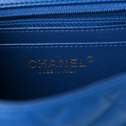 Chanel Lambskin Quilted Mini Square Flap Blue 5 of 8