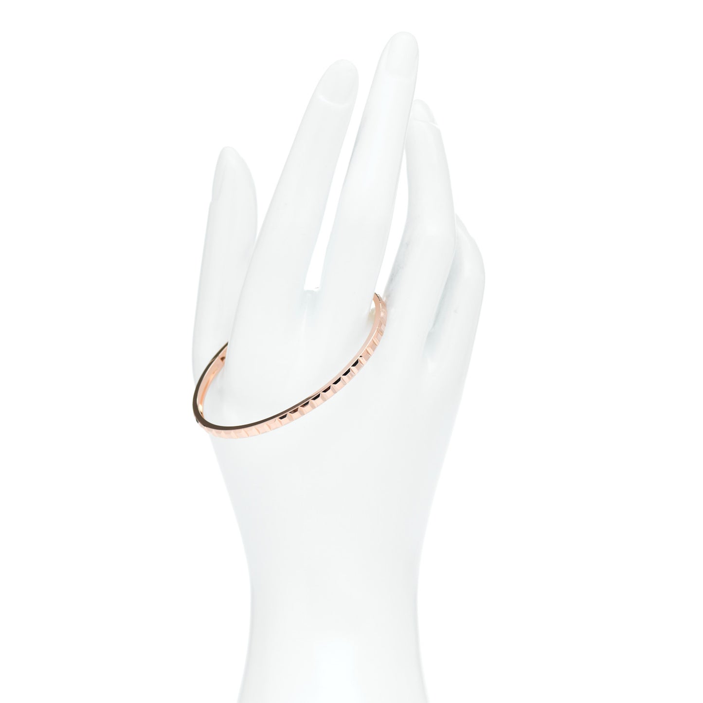 18K Pink Gold Quatre Clou de Paris Small Bangle Bracelet 16