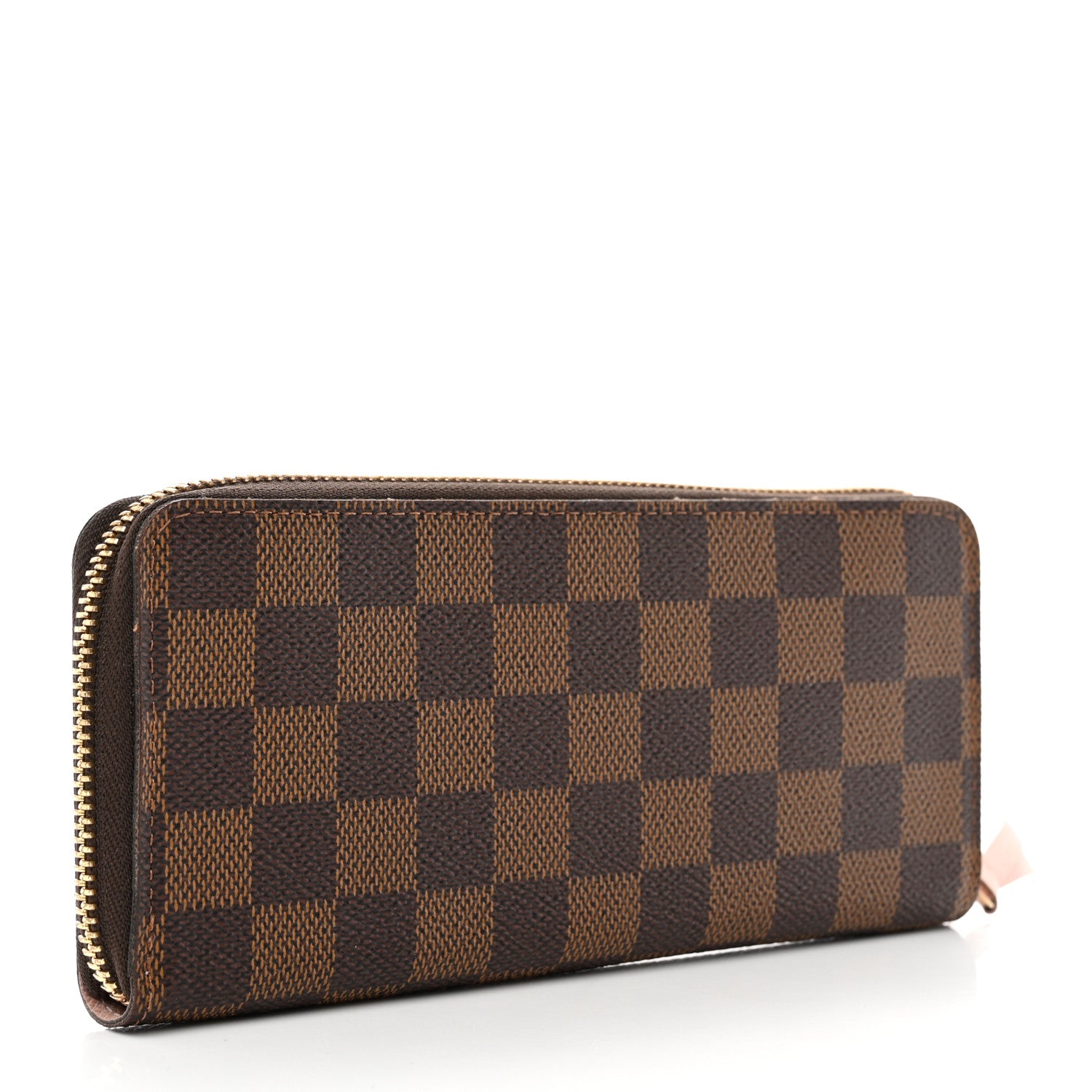 Louis Vuitton Damier Ebene Clemence Wallet Rose Ballerine 3 of 7