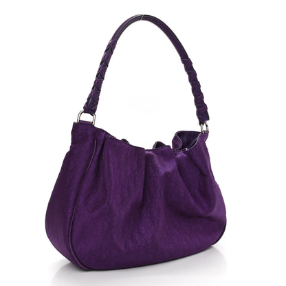 Christian Dior Nylon Monogram Lovely Hobo Purple 3 of 10