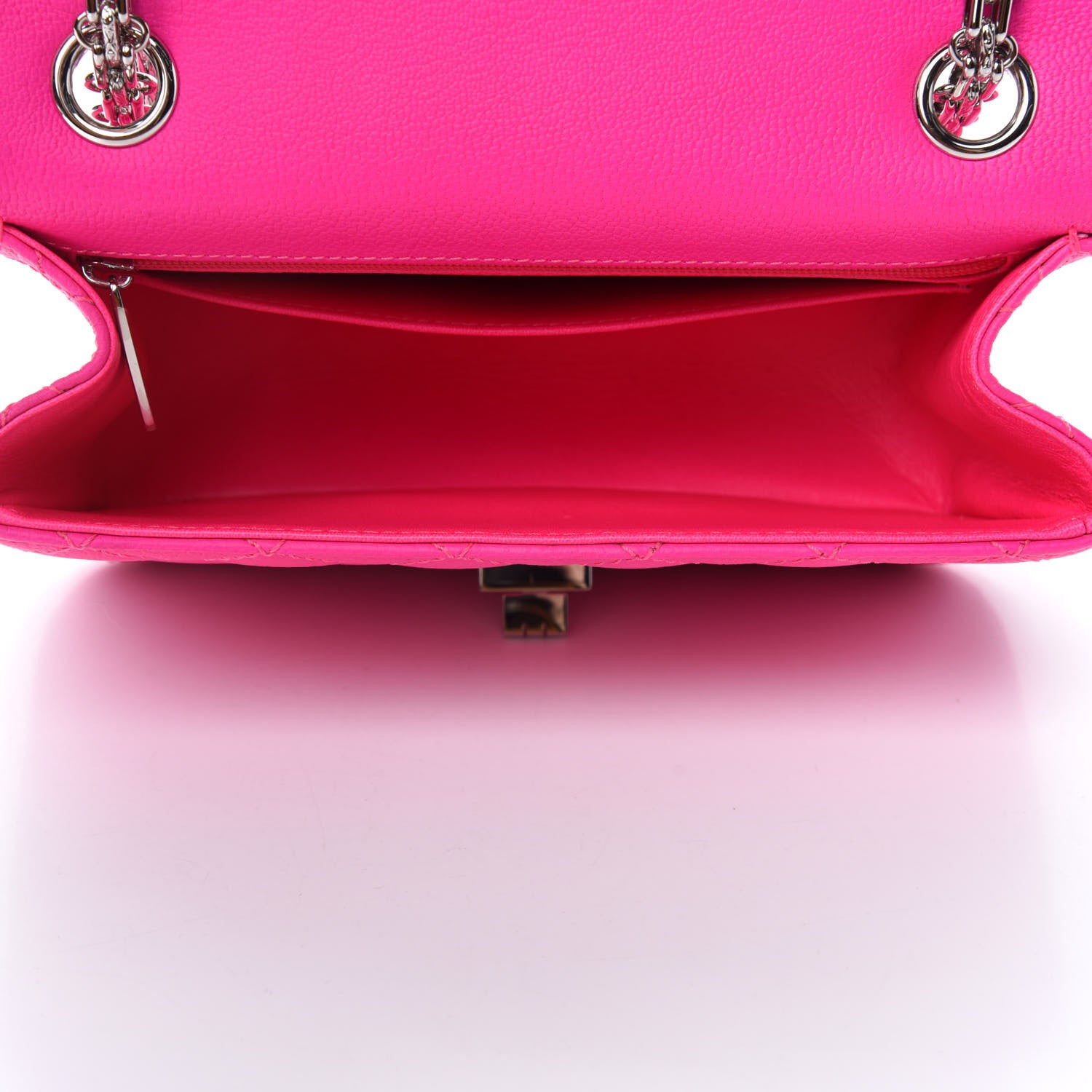 Chanel Goatskin Quilted 2.55 Reissue Mini Flap Fluorescent Pink 5 of 11
