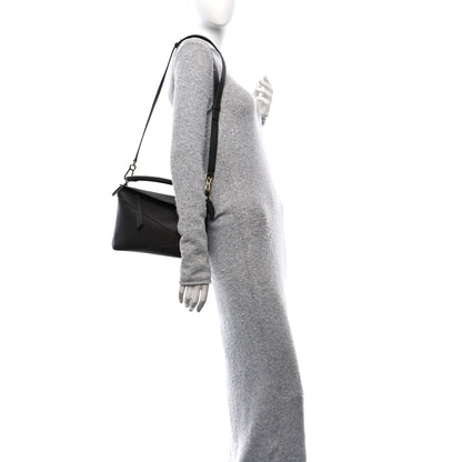 Loewe Grained Calfskin Small Puzzle Edge Bag Dark Grey 2 of 11