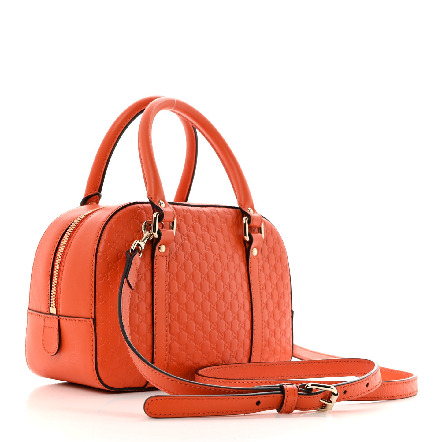 Soft Microguccissima Small Crossbody Bag Sun Orange