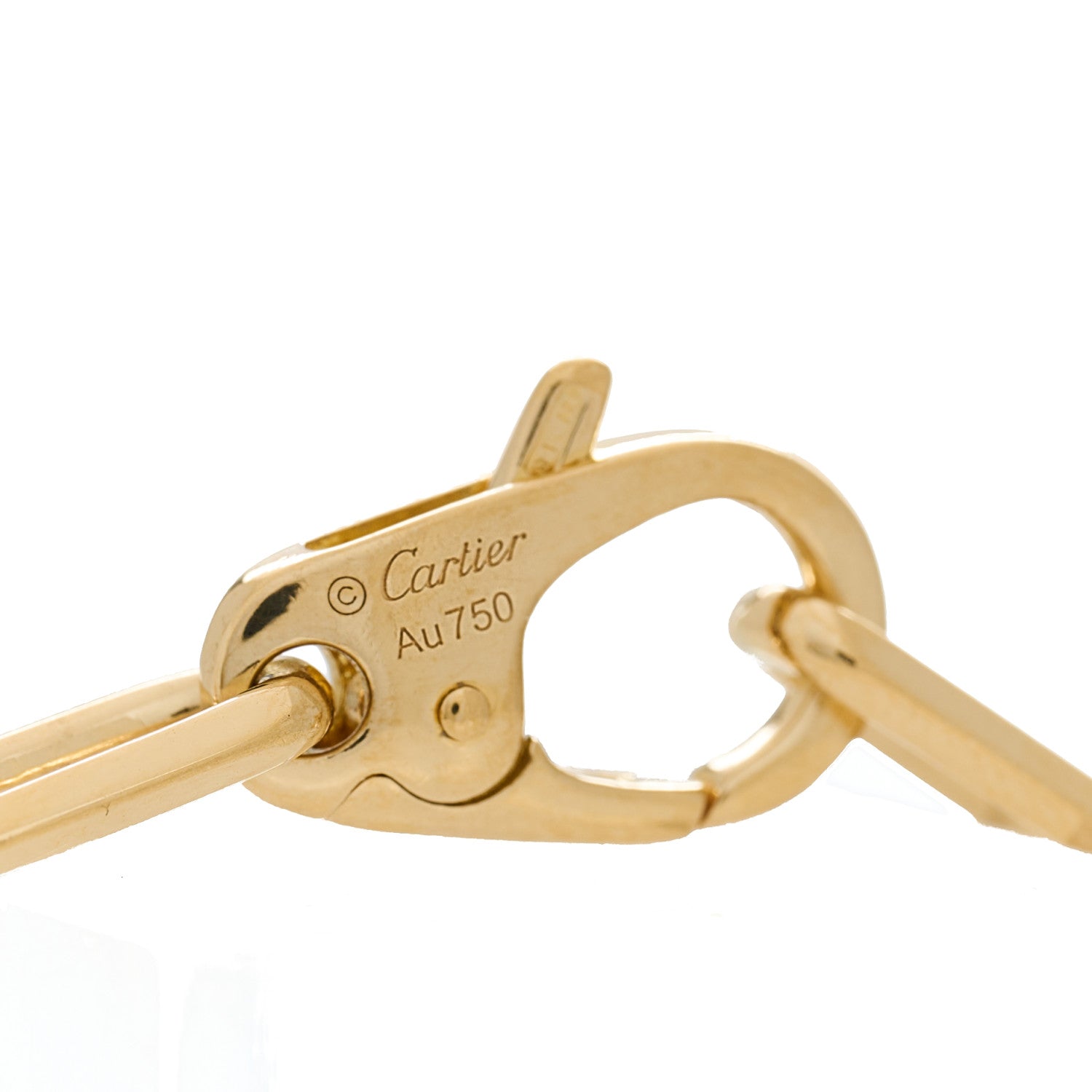 Cartier 18K Yellow Gold Santos de Cartier Link Chain Bracelet 4 of 4