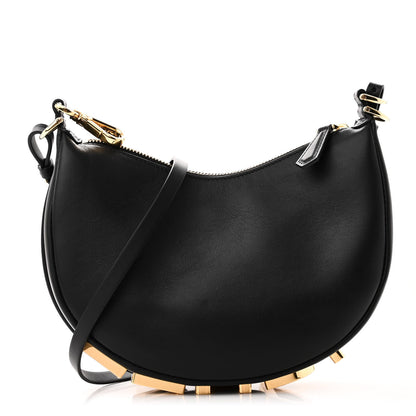 Fendi Vitello Grace Matte Mini graphy Hobo Bag Black 1 of 10