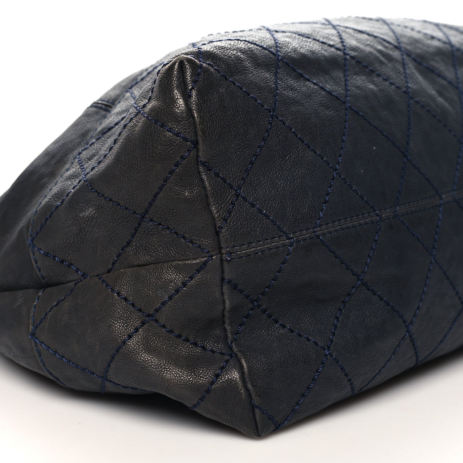 Chanel Calfskin Baby Coco Cabas Blue 9 of 12