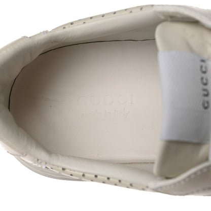 Gucci Calfskin GG Tennis Embossed Perforated Womens Platform 55mm Sneakers 38.5 Great White 7 of 13
