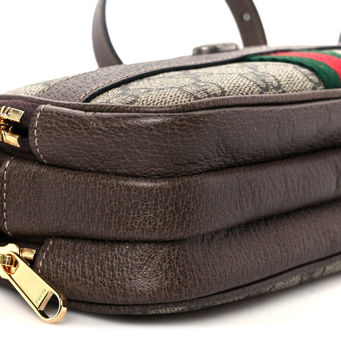 GG Supreme Monogram Web Mini Ophidia GG Bag Brown
