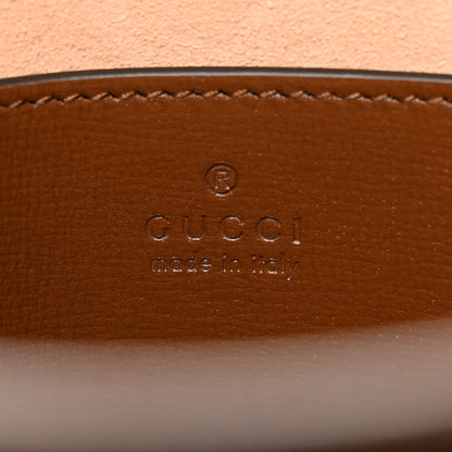 Gucci GG Supreme Monogram Azalea Calfskin Retro Interlocking G Beauty Case Beige Ebony Brown Sugar 6 of 9