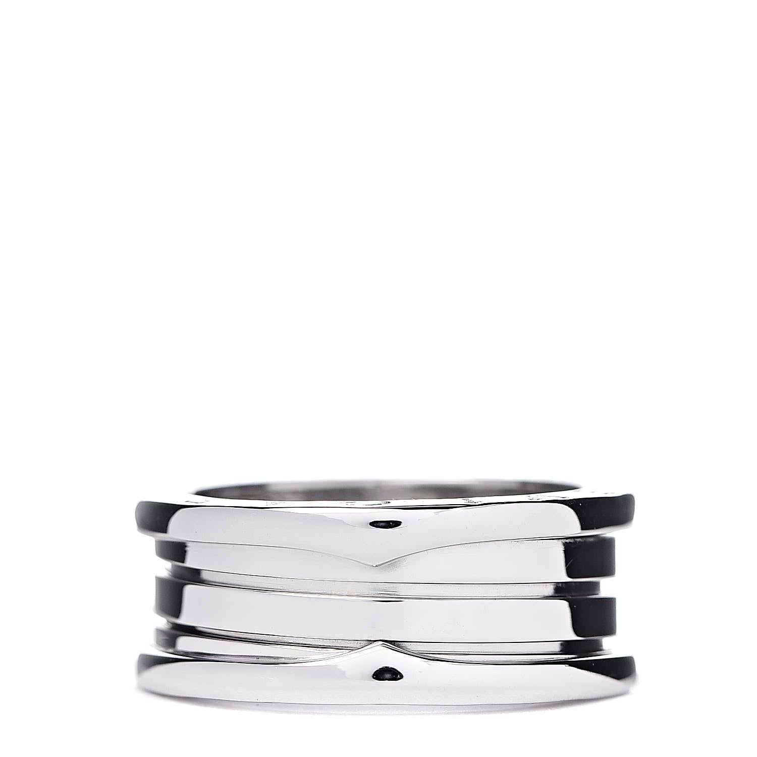 Bulgari 18K White Gold B.Zero1 Three-Band Ring 59 8.75 1 of 5