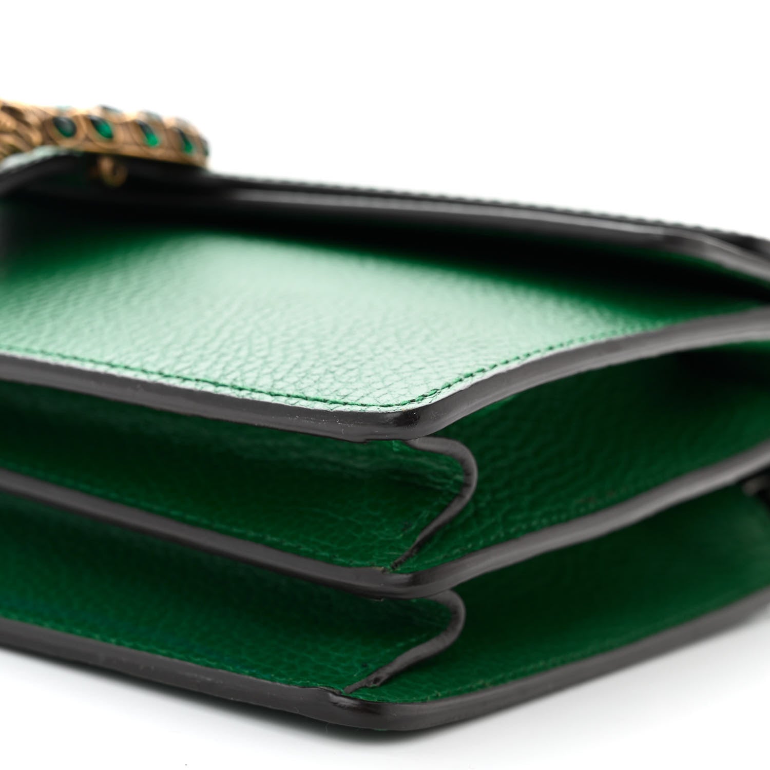 Gucci Pebbled Calfskin Small Dionysus Shoulder Bag Emerald 10 of 10