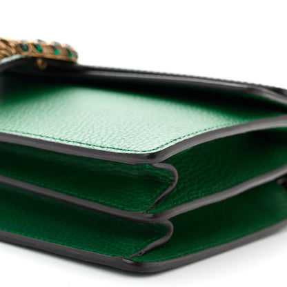 Gucci Pebbled Calfskin Small Dionysus Shoulder Bag Emerald 10 of 10
