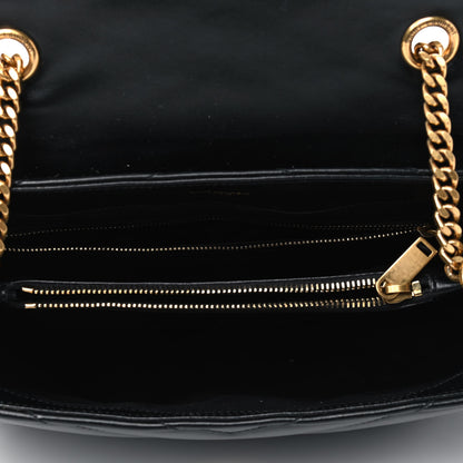 Saint Laurent Calfskin Y Quilted Monogram Medium Loulou Chain Satchel Black 4 of 6