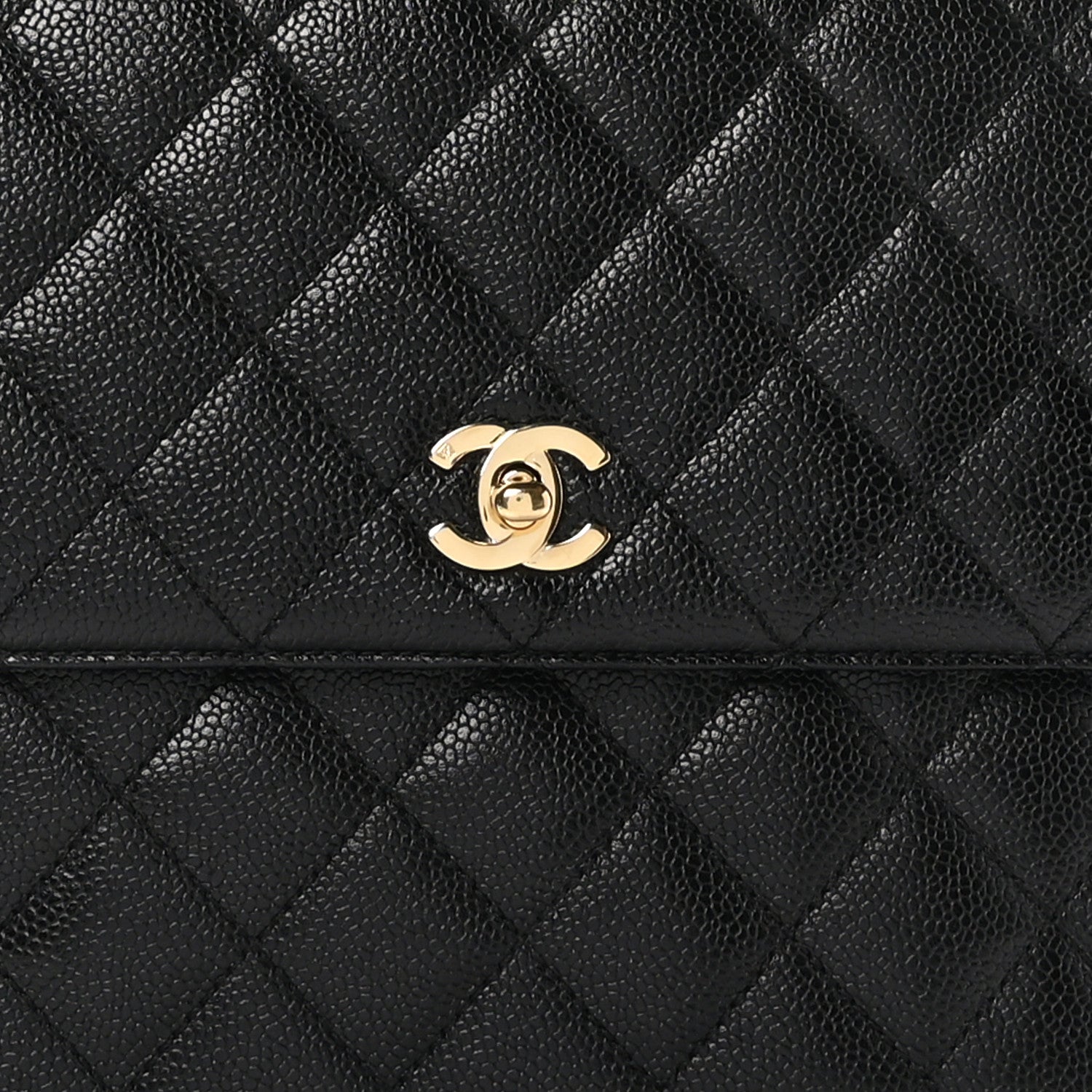 Chanel Caviar Quilted Jumbo Kelly Flap Black 7 of 9