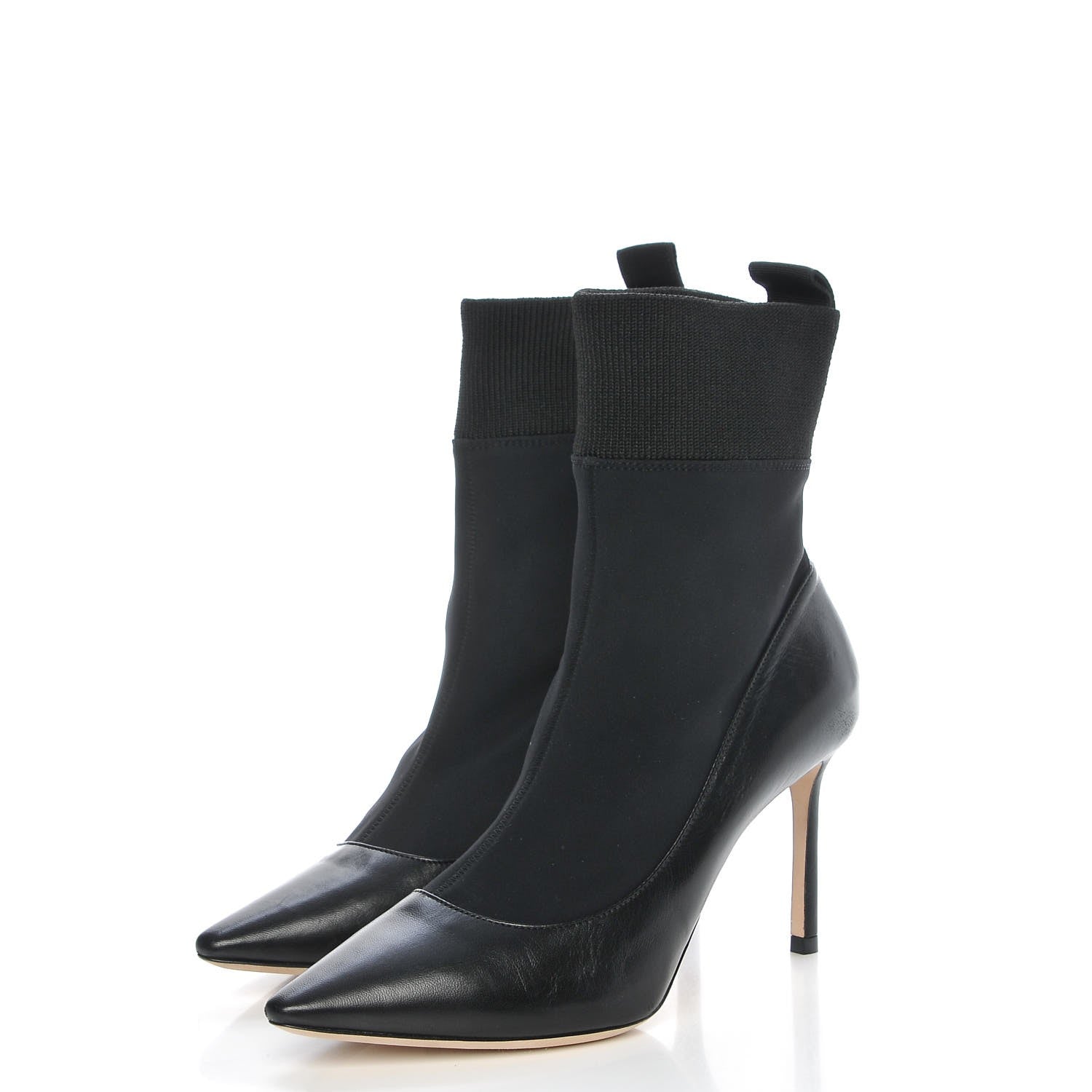 Jimmy Choo Nappa Stretch Fabric Brandon 85 Ankle Sock Boots 36.5 Black 3 of 12
