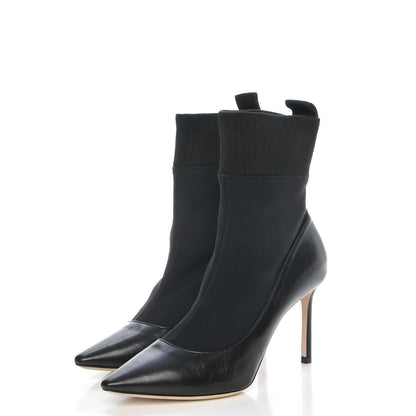 Jimmy Choo Nappa Stretch Fabric Brandon 85 Ankle Sock Boots 36.5 Black 3 of 12