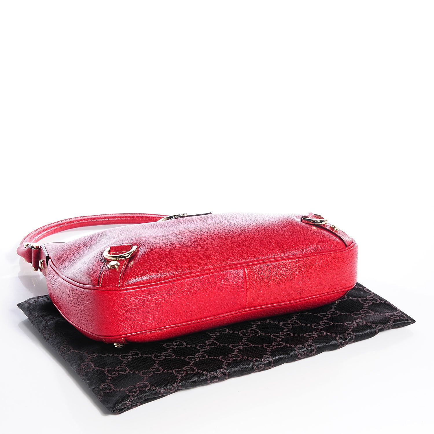 Gucci Leather Abbey D Ring Hobo Red 4 of 8