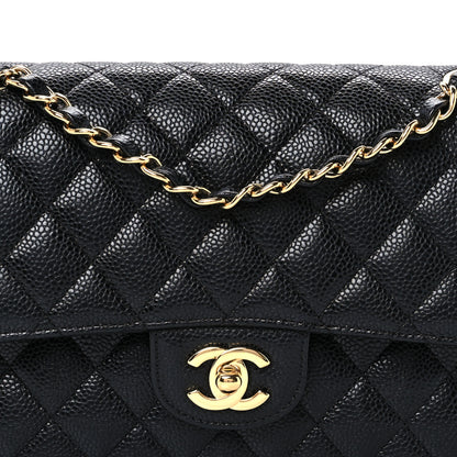 Chanel Caviar Quilted Medium Double Flap Black 8 of 10