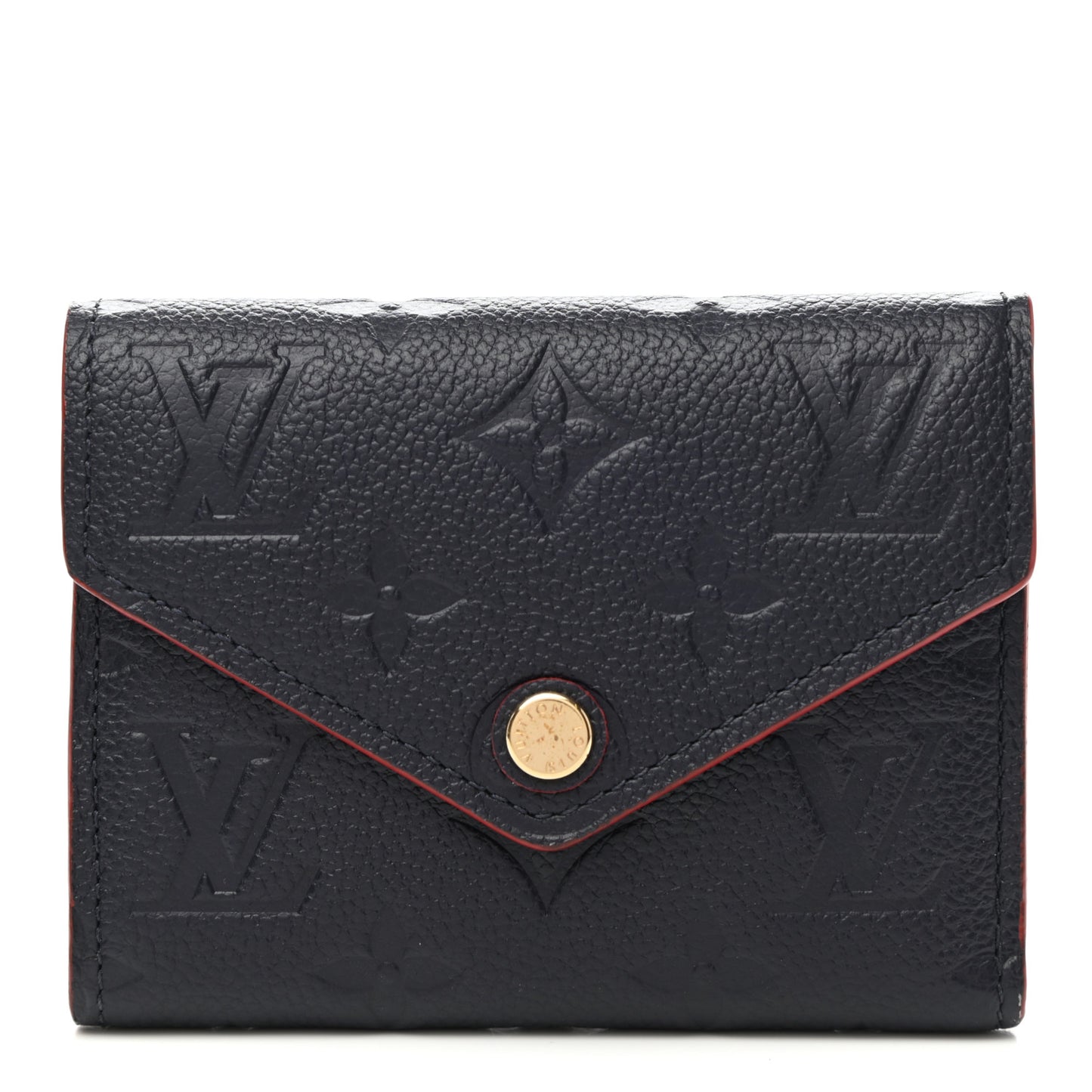Empreinte Victorine Wallet Marine Rouge