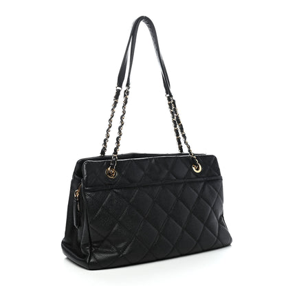 Chanel Caviar Quilted Timeless CC Soft Tote Black 3 of 9