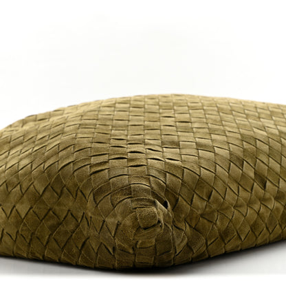 Bottega Veneta Suede Intrecciato Large Hop Mud 9 of 12