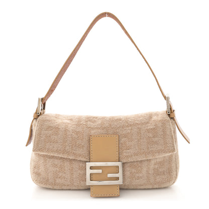 Fendi Wool Zucca Baguette Beige 1 of 14