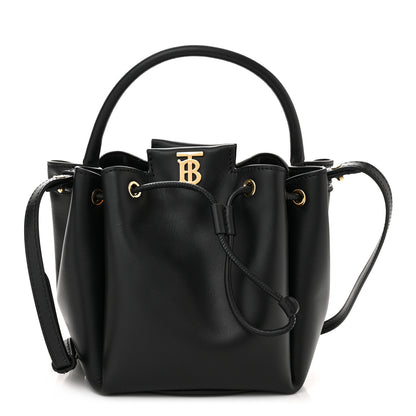 Burberry Calfskin Monogram Motif TB Bucket Black 1 of 9