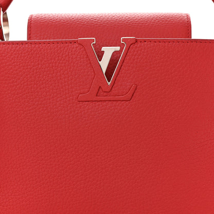 Louis Vuitton Taurillon Capucines BB Rubis 7 of 11
