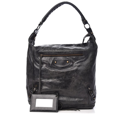 Balenciaga Agneau Classic Hardware Day Hobo Black 1 of 14