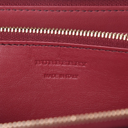 Burberry Calfskin House Check Elmore Zip Around Wallet Russet Red 6 of 8
