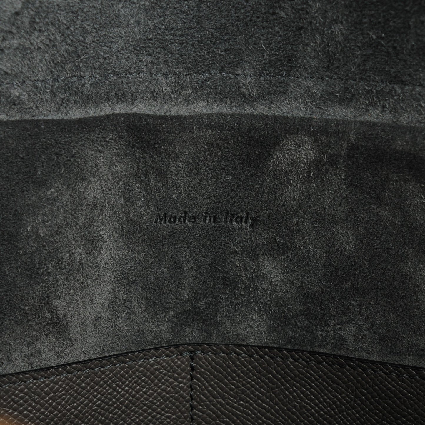 Grained Calfskin Mini Belt Bag Grey