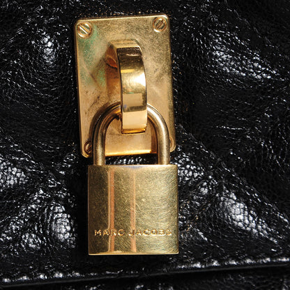 Marc Jacobs Lacquered Lambskin Baroque The XL Single Flap Black 7 of 11