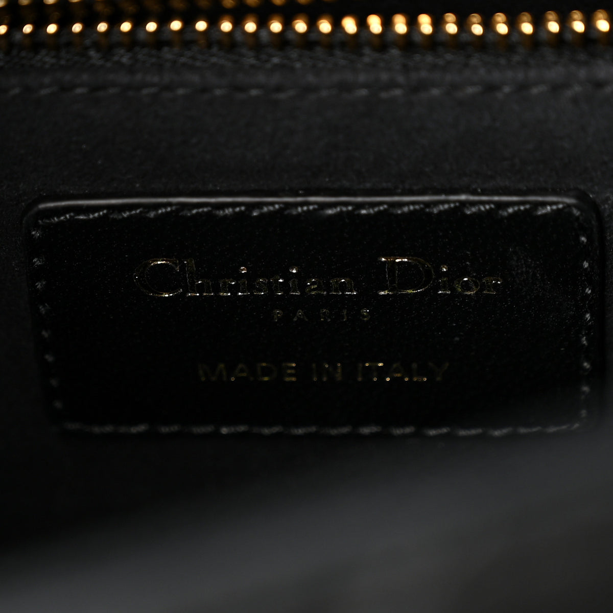 Lambskin Cannage Medium Lady Dior Black