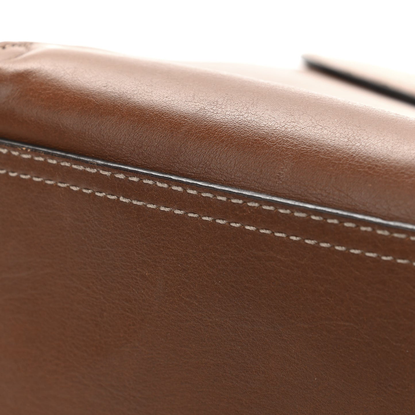 Calfskin Feline Medium GG Marmont Top Handle Bag Brown