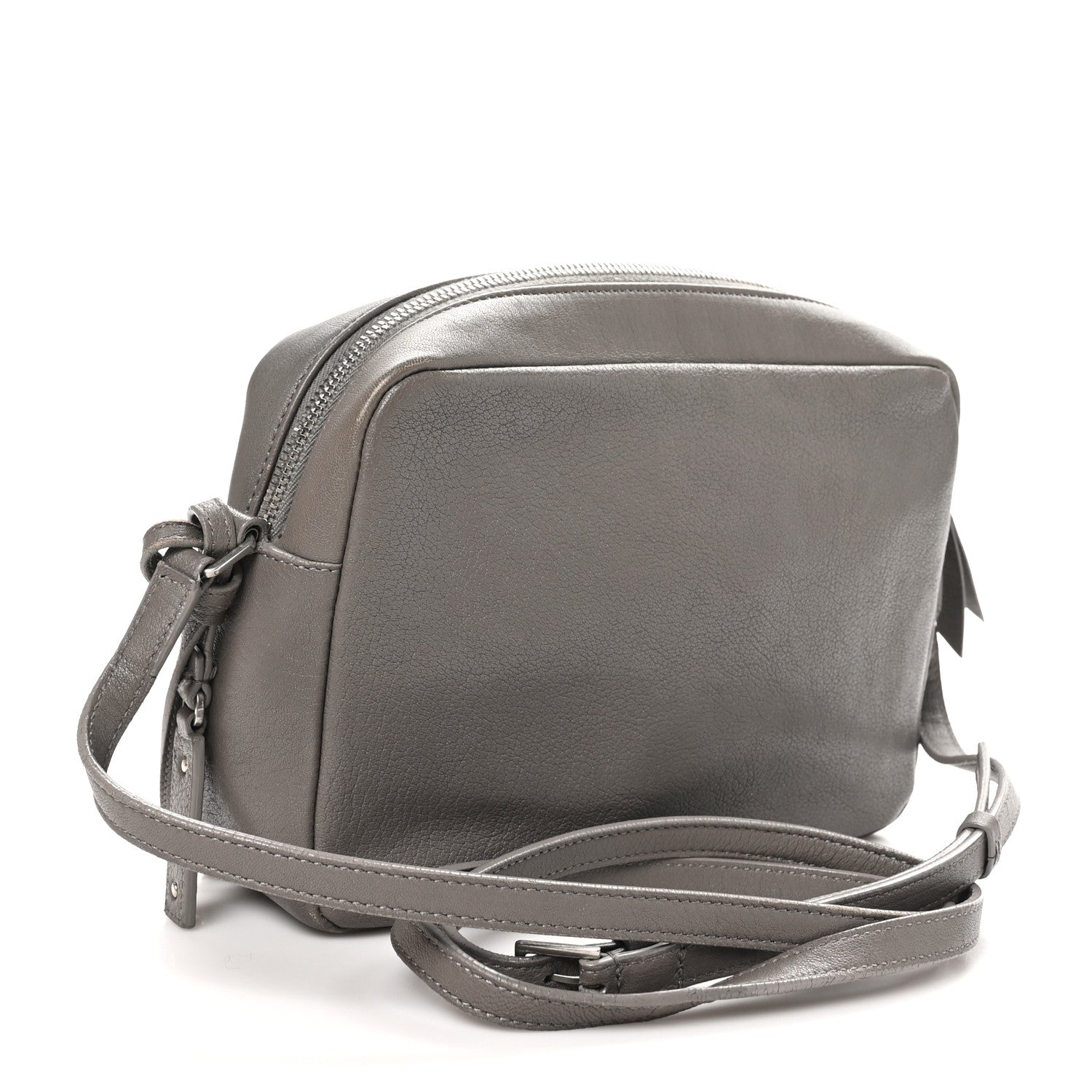 Saint Laurent Calfskin Monogram Small Lou Camera Bag Fog 3 of 11