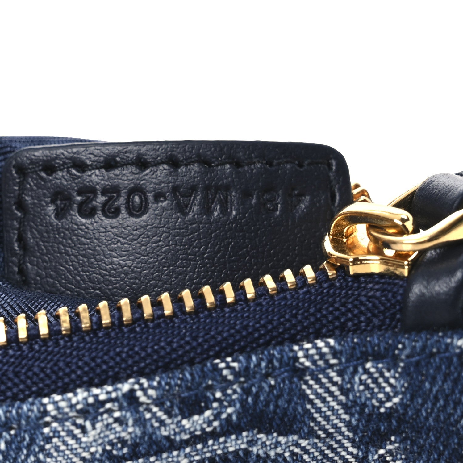 Christian Dior Denim Oblique Key Case Blue 7 of 8