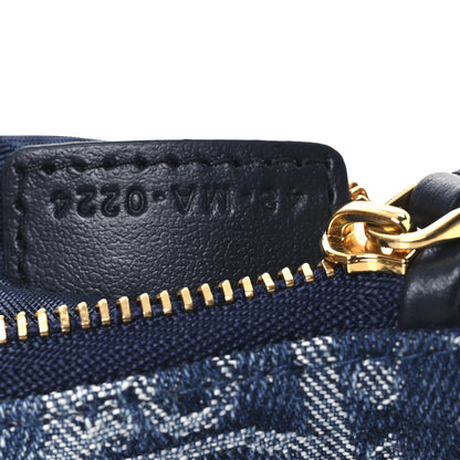 Christian Dior Denim Oblique Key Case Blue 7 of 8