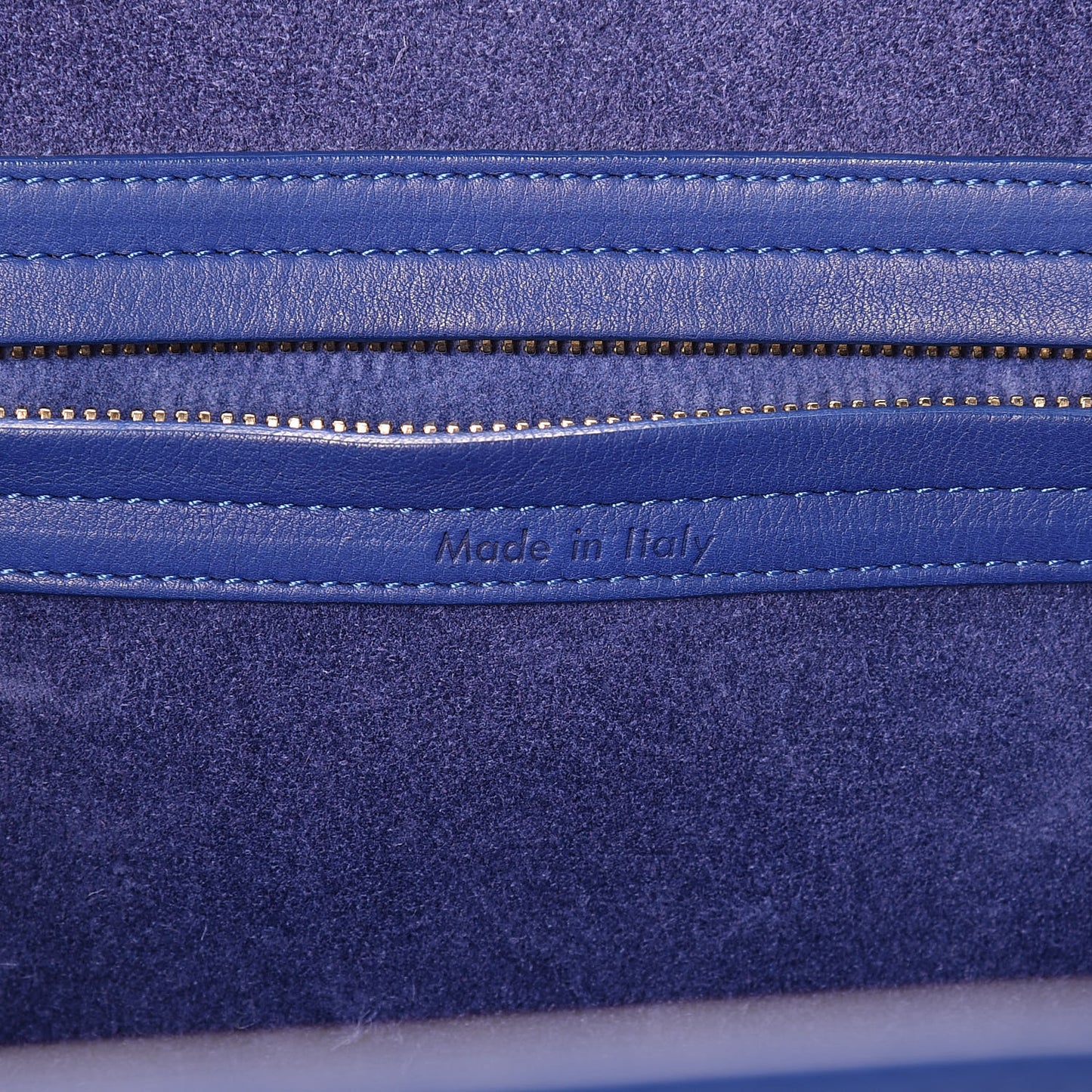 Supple Calfskin Medium Phantom Luggage Indigo