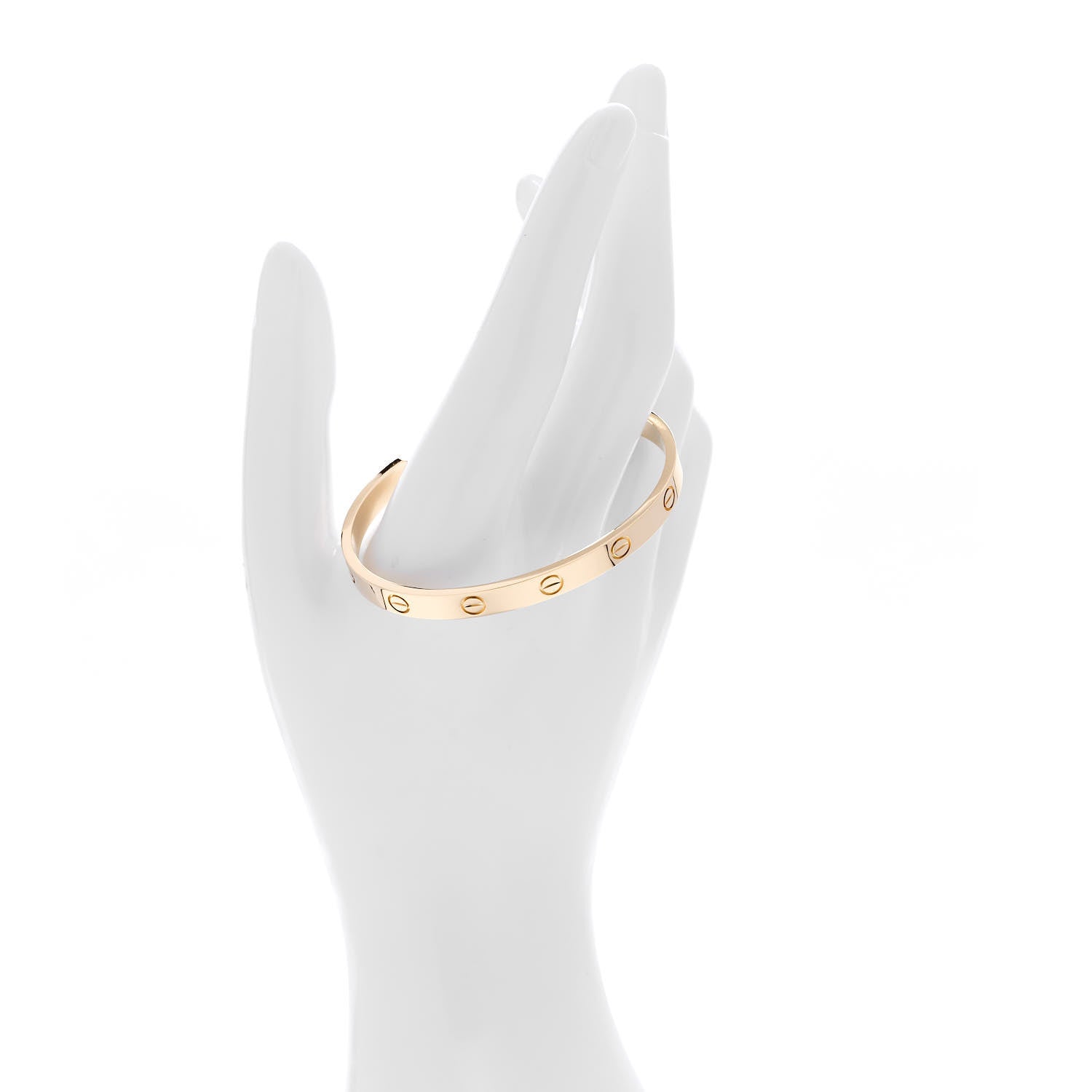 Cartier 18K Yellow Gold LOVE Cuff Bracelet 17 2 of 4