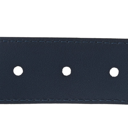 Louis Vuitton Taurillon 35mm Pont Neuf Belt 95 38 Blue 7 of 7
