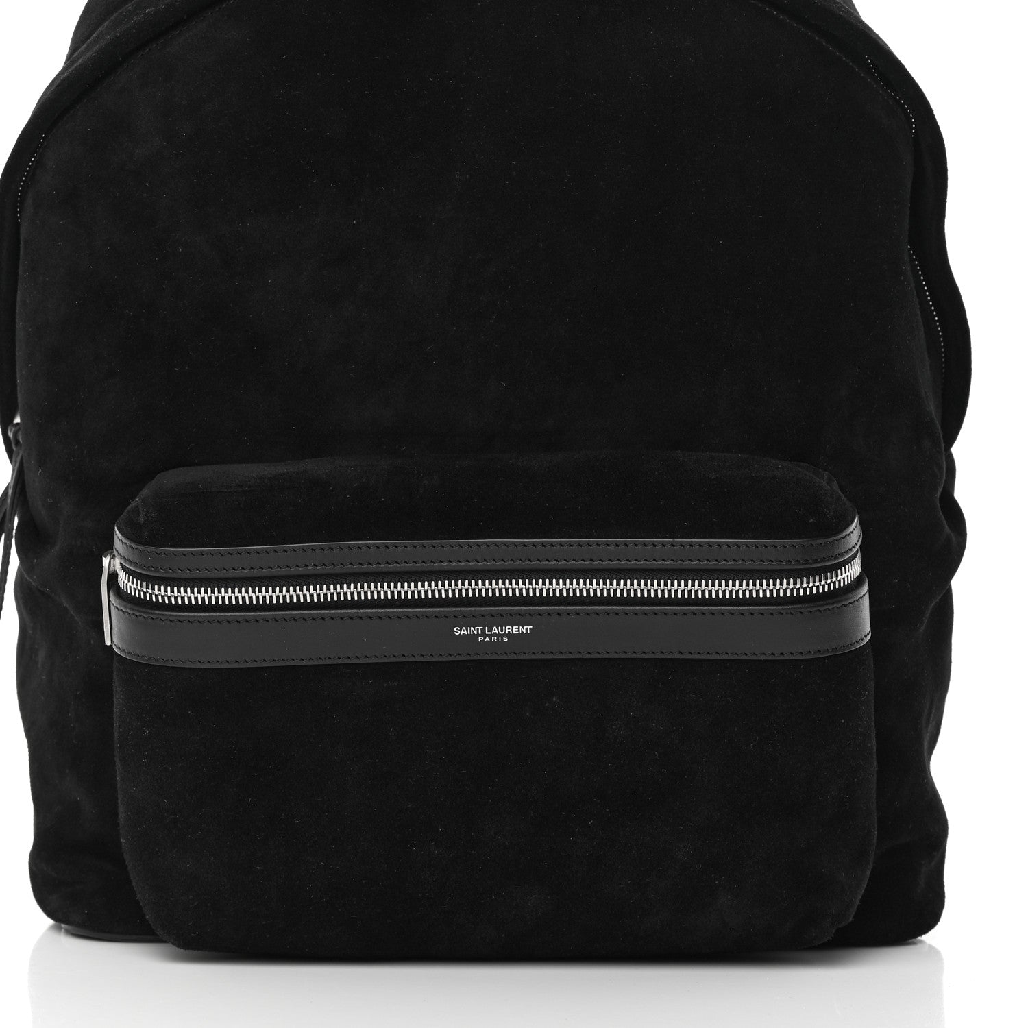 Saint Laurent Suede City Backpack Black 8 of 11