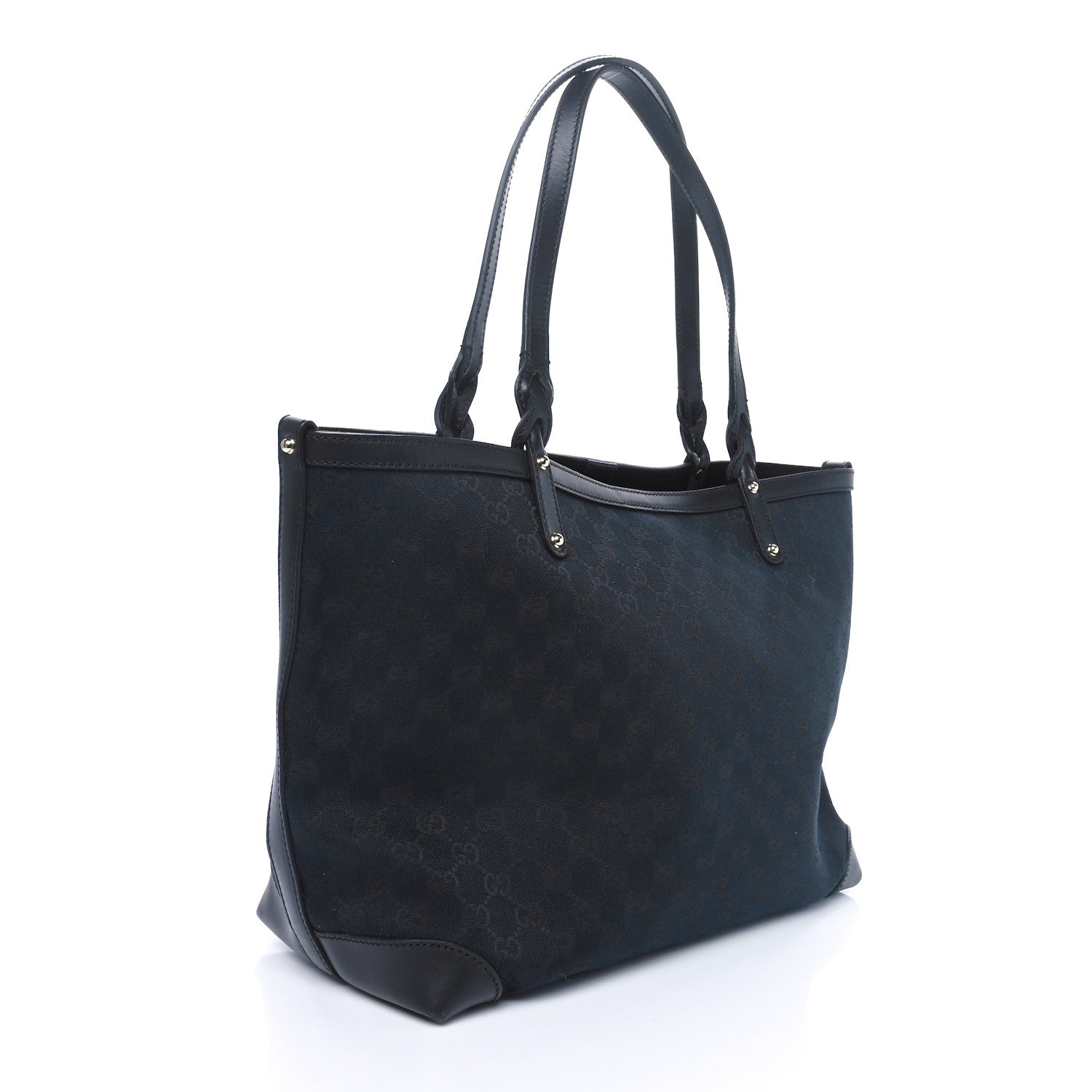 Gucci Monogram Medium Craft Tote Black 4 of 9