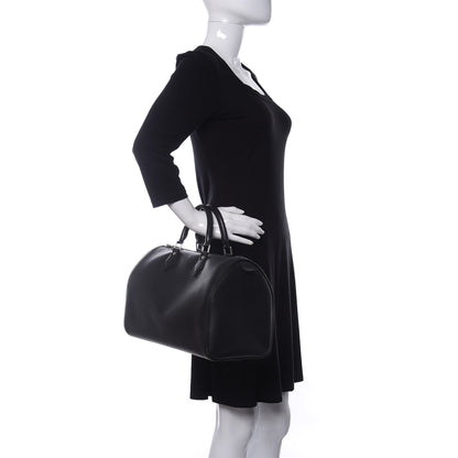 Louis Vuitton Epi Speedy 35 Black 2 of 17