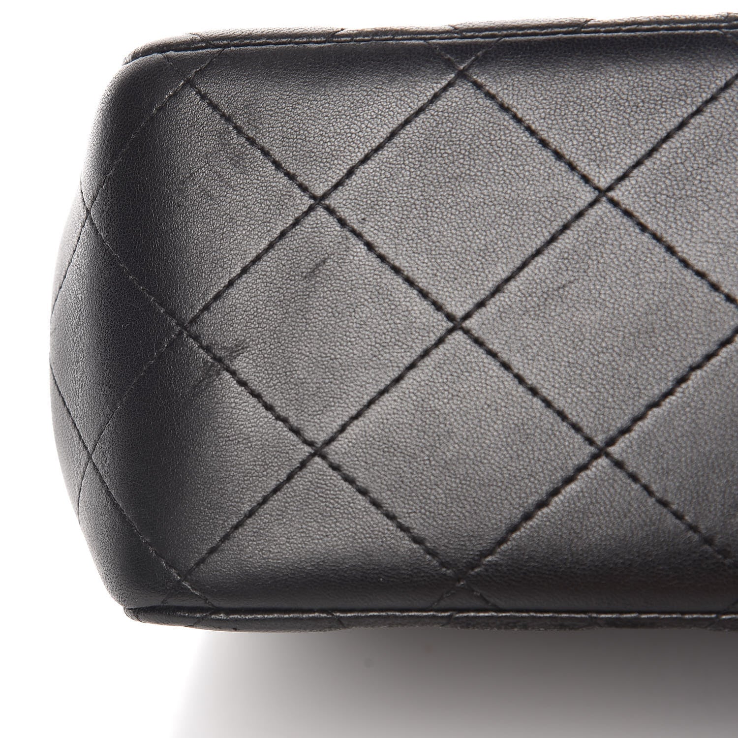 Chanel Lambskin Quilted Jumbo Double Flap Black 10 of 11