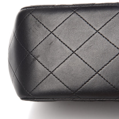 Chanel Lambskin Quilted Jumbo Double Flap Black 10 of 11